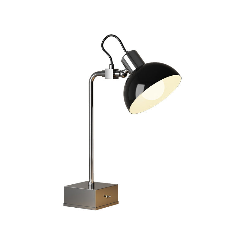 Black E27 Desk Lamp with Adjustable Shade, 15.4 in